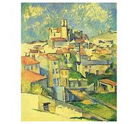 Legendarte - Tableau, Impression Sur Toile - Gardanne Paul Cézanne cm. 50x60