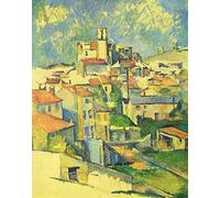 Legendarte Tableau, Impression sur Toile - Gardanne Paul Cézanne - cm. 80x100