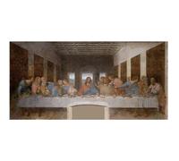 Legendarte - Tableau, Impression Sur Toile - La Cène Leonardo Da Vinci cm. 50x100