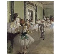 Legendarte - Tableau, Impression Sur Toile - La Classe De Danse - Edgar Degas cm. 80x90
