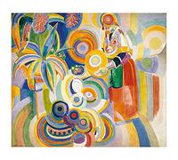 Legendarte - Tableau, Impression Sur Toile - La Grande Portugaise Robert Delaunay cm. 55x60