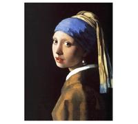 Legendarte - Tableau, Impression Sur Toile - La Jeune Fille À La Perle Jan Vermeer cm. 50x70