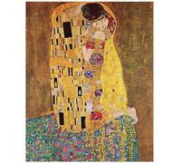 Legendarte - Tableau, Impression Sur Toile - Le Baiser (Klimt) Gustav Klimt cm. 40x50