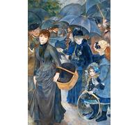 Legendarte Tableau, Impression sur Toile - Les Parapluies Pierre Auguste Renoir - cm.80x120