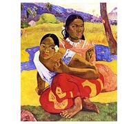 Legendarte Tableau, Impression sur Toile - Nafea FAA Ipoipo (Quand Te Maries-Tu?) Paul Gauguin - cm. 80x100