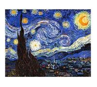 Legendarte - Tableau, Impression Sur Toile - Nuit Étoilée Vincent Van Gogh cm. 40x50