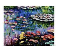Legendarte - Tableau, Impression Sur Toile - Nymphéas Claude Monet cm. 50x70