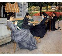 Legendarte - Tableau, Impression Sur Toile - Portraits A La Campagne Gustave Caillebotte cm. 50x60
