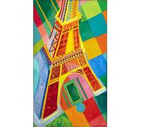 Legendarte - Tableau, Impression Sur Toile - Tour Eiffel Robert Delaunay cm. 60x100
