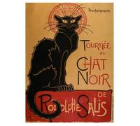 Legendarte - Tableau, Impression Sur Toile - Tournée Du Chat Noir Théophile Alexandre Steinlen cm. 80x110