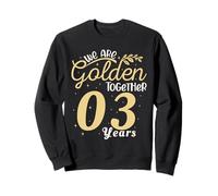 Legendary 3 Year golden Marriage anniversary Crew Men Women Sweatshirt