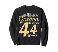 Legendary 44 Year golden Marriage anniversary Crew Men Women Sweatshirt