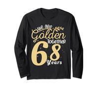 Legendary 68 Year golden Marriage anniversary Crew Men Women Manche Longue