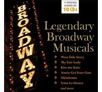 LEGENDARY BROADWAY MUSICALS 10 CD WALLET 10 CD NEUF