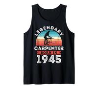 Legendary Carpenter Born in 1945, 80th Birthday Homme Débardeur