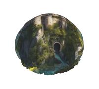 Legendary Fairy Tale Castle03 Bonnet de douche réutilisable pour homme et femme Séchage rapide Cheveux longs courts
