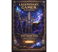 Legendary Gamer Journal - Mage Edition Edition, Personalized Gaming Notebook for RPG Players, Dungeon Masters & Board Game Lovers: Your Custom Name on the Cover - The Ultimate Gift for Gamers