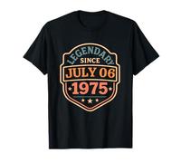 Legendary Since Juillet 06 1975, Awesome Birthday Party Retro T-Shirt