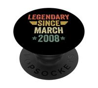 Legendary Since March 2008 PopSockets PopGrip Adhésif