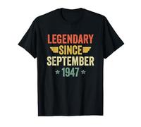 Legendary Since September 1947 T-Shirt Graphique avec Valeur