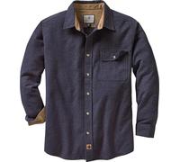 Legendary Whitetails Buck Camp Chemise décontractée boutonnée à Manches Longues en Flanelle et Poignets en Velours côtelé pour Homme, Navy Heather, XX-Large