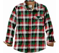 Legendary Whitetails Buck Camp Chemise en Flanelle boutonnée, Plaid Alpine Mountain, L Homme