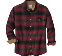 Legendary Whitetails Buck Camp Chemise en Flanelle Manches Longues, Cabin Fever Plaid Rouge, XXL Grand Homme