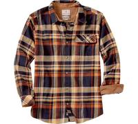 Legendary Whitetails Buck Camp Flannel Shirt Manches Longues, Plaid Homestead, M Homme