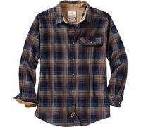 Legendary Whitetails Buck Camp Flannel Shirt Chemise boutonnée, Carreaux Brownstone, M Homme