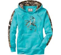 Legendary Whitetails Camo Outfitter Hoodie Sweat à Capuche, Glacier, M Femme
