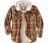 Legendary Whitetails Camp Night Berber Veste Chemise à Capuche doublée en Flanelle pour Homme, Medium