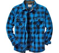Legendary Whitetails Chemise boutonnée en Polaire Navigator Manches Longues, Liberty Buffalo Plaid Bleu, L Homme