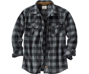 Legendary Whitetails Chemise boutonnée à Manches Longues en Polaire pour Homme, Coupe décontractée, épaisse et Lourde, Carreaux Graphite, XX-Large
