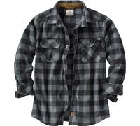 Legendary Whitetails Chemise boutonnée en Polaire Navigator Manches Longues, Carreaux Graphite, 3XL Homme