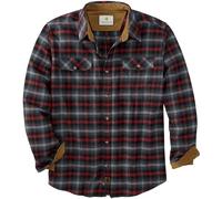 Legendary Whitetails Chemise en Flanelle à Manches Longues boutonnée pour Homme Coupe décontractée, Bannière Carreaux Crimson, XL/Tall