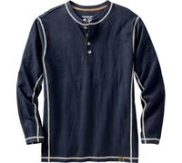 Legendary Whitetails Chemise Henley à Manches Longues boutonnée pour Homme, Coupe décontractée, mélange Coton/Polyester, Bleu Marine, Taille S