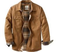 Legendary Whitetails Flannel Lined Shirt Jacket Waxed Cotton Water Resistant Veste, Orge, L Homme