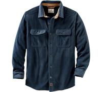 Legendary Whitetails Navigator Chemise boutonnée en Polaire Manches Longues, Bleu Marine, L Homme