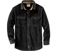 Legendary Whitetails Navigator Fleece Button Up Shirt Manches Longues, Noir, XL Tall Homme