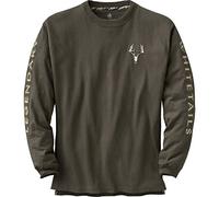 Legendary Whitetails T-Shirt atypique à Manches Longues pour Homme, Vert Marais, Taille M