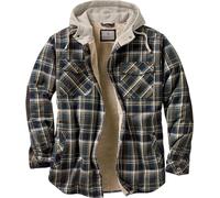 Legendary Whitetails Veste Chemise à Capuche doublée en Flanelle pour Homme Camp Night Berbère