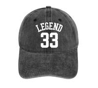 Légende 33 Chiffre Gras - et Texte - Conception basée sur Un Sport - ou Une équipe - Sensation Casquette de Baseball lavée en Coton, pour Toutes Les Saisons