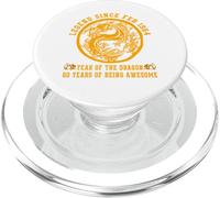 Légende Amusante du 60e Anniversaire Depuis février 1964 Année du Dragon PopSockets PopGrip pour MagSafe