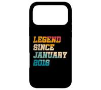 Légende de 10 Ans Depuis Janvier 2016 Vintage 10e Anniversaire Coque pour iPhone 17 Pro Max