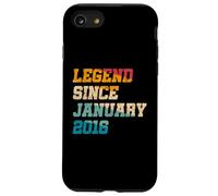Légende de 10 Ans Depuis Janvier 2016 Vintage 10e Anniversaire Coque pour iPhone SE (2020) / 7/8