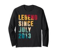 Légende de 12 ans depuis juillet 2013 Vintage 12e anniversaire Manche Longue
