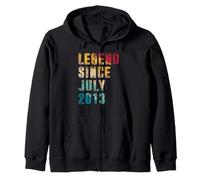 Légende de 12 ans depuis juillet 2013 Vintage 12e anniversaire Sweat à Capuche