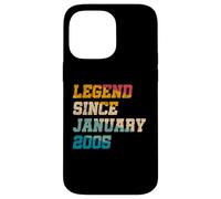Légende de 21 Ans Depuis Janvier 2005 Vintage 21e Anniversaire Coque pour iPhone 14 Pro Max