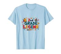 Légende de 2e année : Fierté Scolaire pour Les Jeunes réussisseurs T-Shirt, Homme, Bleu Céleste, L