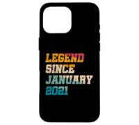 Légende de 5 Ans Depuis Janvier 2021 Vintage 5e Anniversaire Coque pour iPhone 16 Pro Max